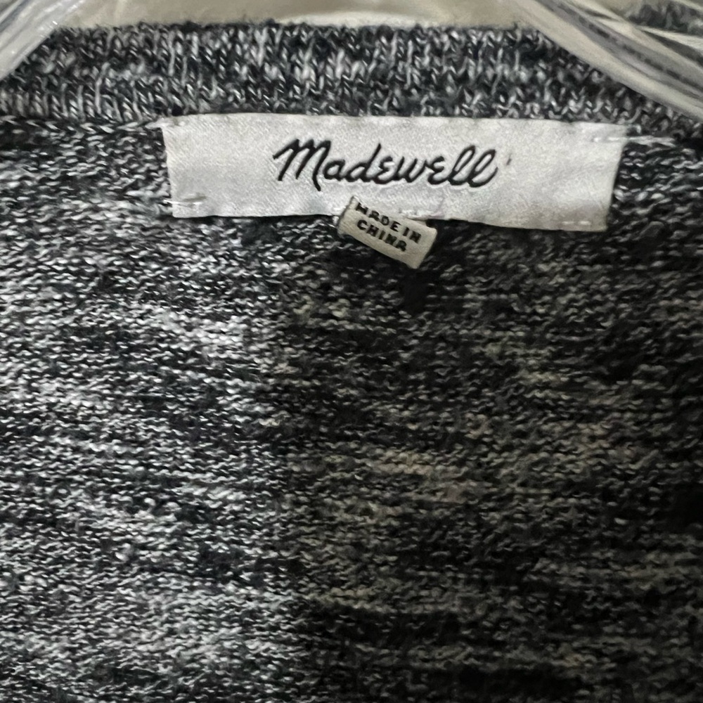 ****Donated****Madewell black & white open cardigan plus size XXL - Picture 2 of 8